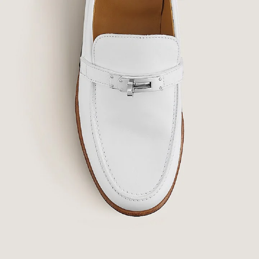 Giày Hermes Destin Loafer 'Blanc' H212114Z90360 - Ảnh 4