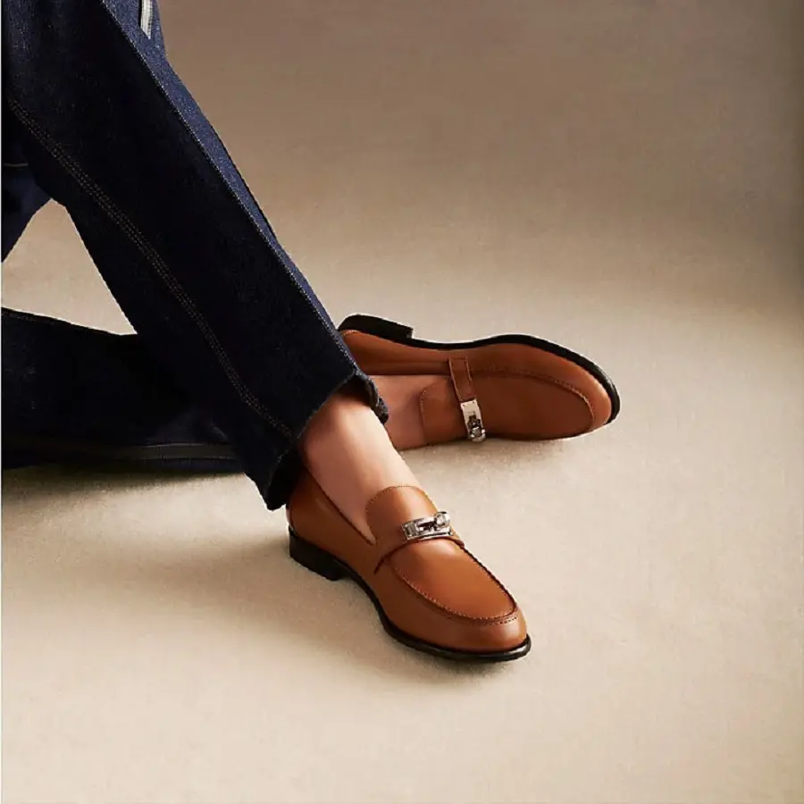 Giày Hermes Destin Loafer 'Light Naturel' H212114ZA3405 - Ảnh 3