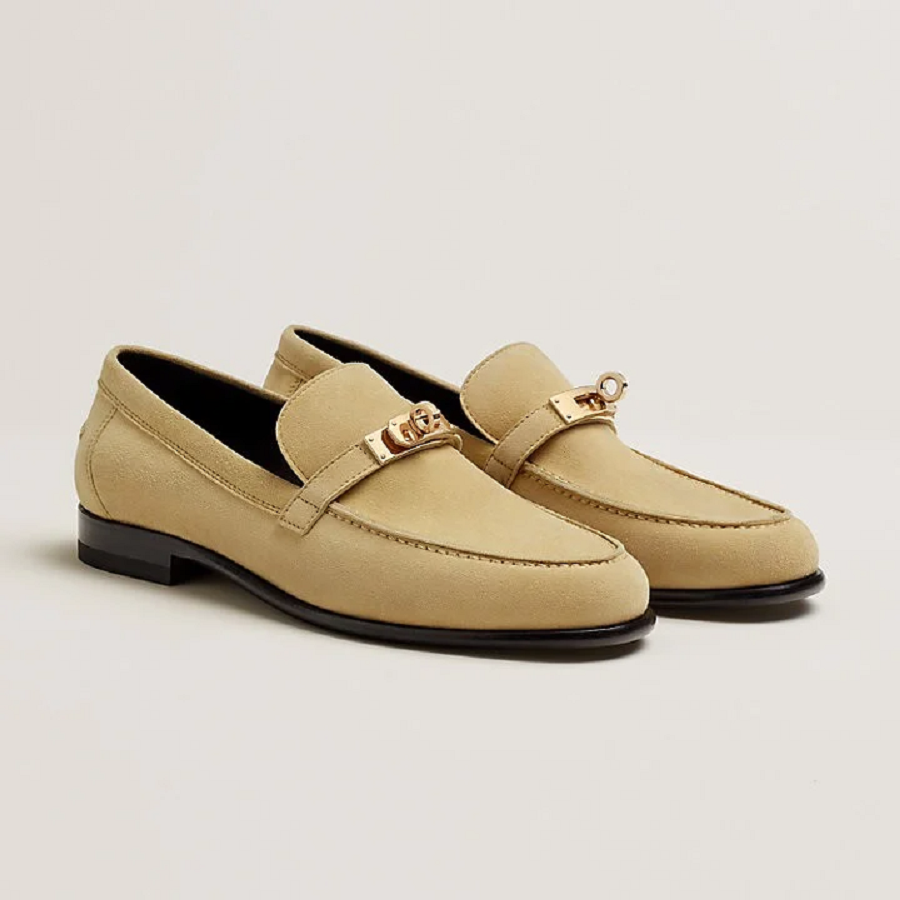 Giày Hermes Destin Loafer 'Beige Crin' H222080ZB5360 - Ảnh 2