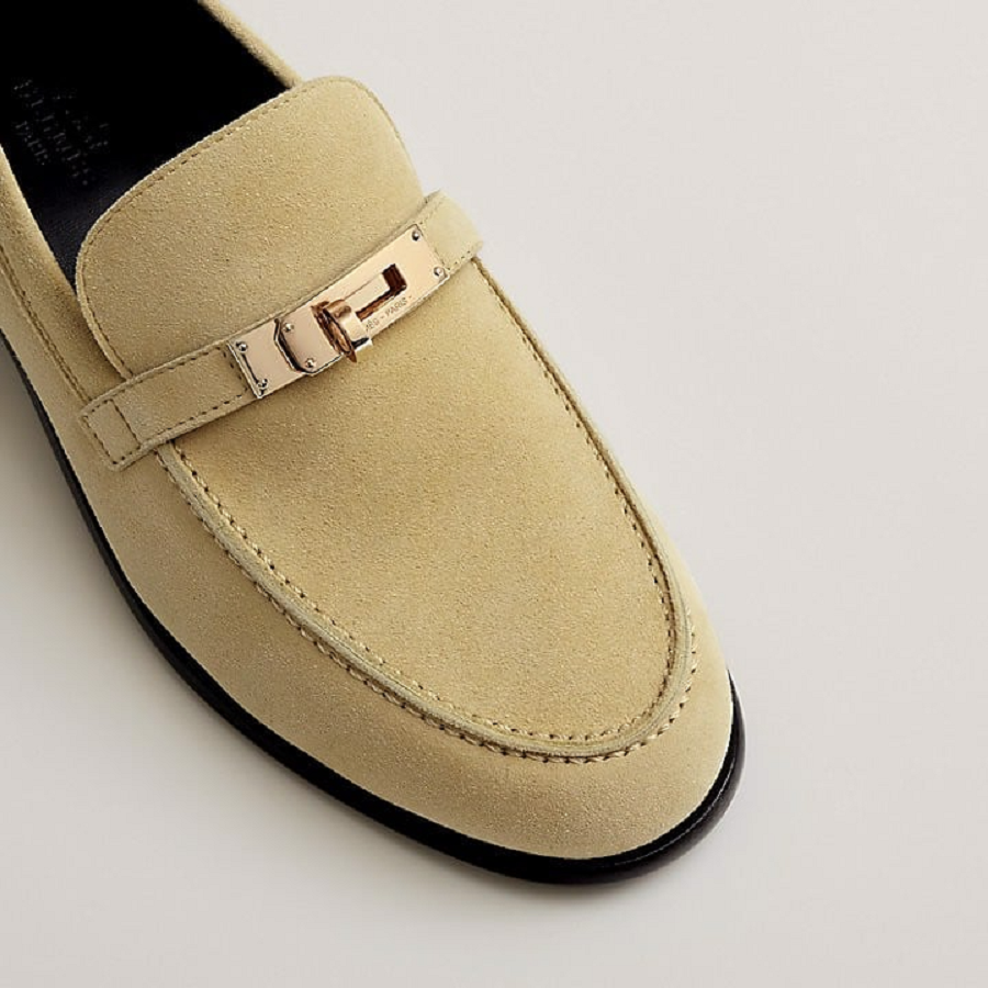Giày Hermes Destin Loafer 'Beige Crin' H222080ZB5360 - Ảnh 4
