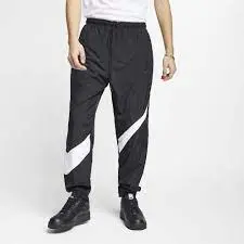Quần Nike NSW Sportswear Big Swoosh Woven Pants 'Black White' AR9895-010 - Ảnh 3