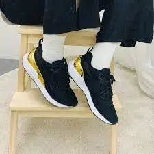Alternative view of Giày Puma Wmns Muse X-2 Metallic 'Black Team Gold' 370838-07