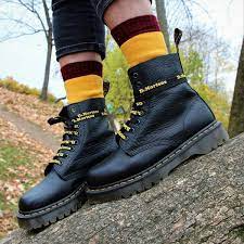 Giày Dr.Martens 1460 Pascal Bex Leather Lace Up 'Black' 26981001 - Ảnh 4