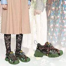 Giày Gucci Wmns Flashtrek Crystals 'Green' 537355-GGZ30-1261 - Ảnh 6