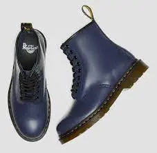 Giày Dr.Martens 1460 Smooth Leather Lace Up 'Blue' 27139403 - Ảnh 4