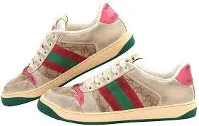 Alternative view of Giày Gucci GG Screener Distressed 'GG Canvas Pink' 546551-9Y920-9665