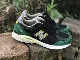 Giày New Balance 990v3 Black Green Yellow M990CP3 - Ảnh 4