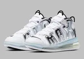 Giày Nike Air More Uptempo 720 QS 'Chrome' BQ7668-100 - Ảnh 4