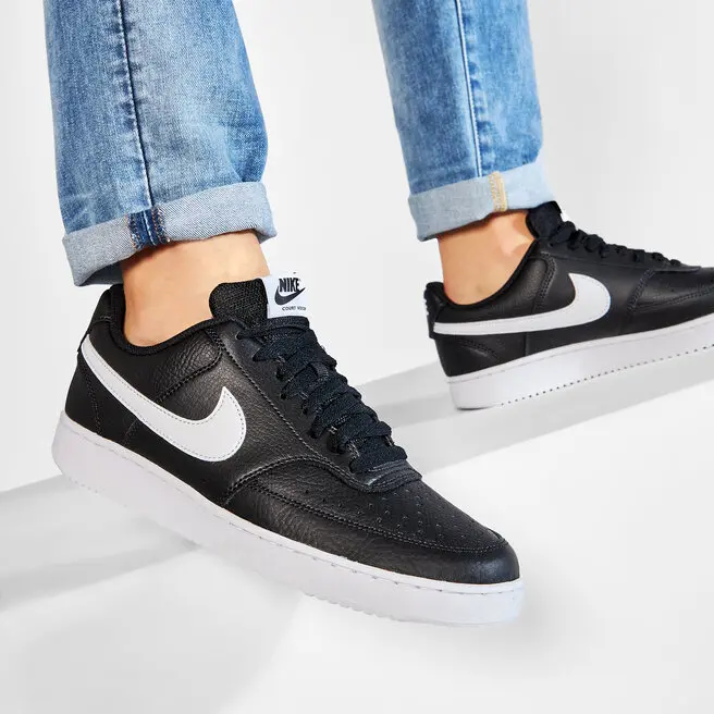Giày Nike Court Vision Low 'Black White' CD5463-001 - Ảnh 5