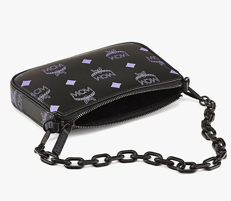 Túi MCM Zip Pouch in Color Splash Logo Leather MYZCSSX01U4001 - Ảnh 3