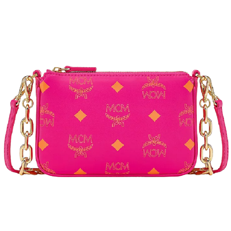 Túi MCM Zip Pouch in Color Splash Logo 'Purple' MYZCSSX01QR001