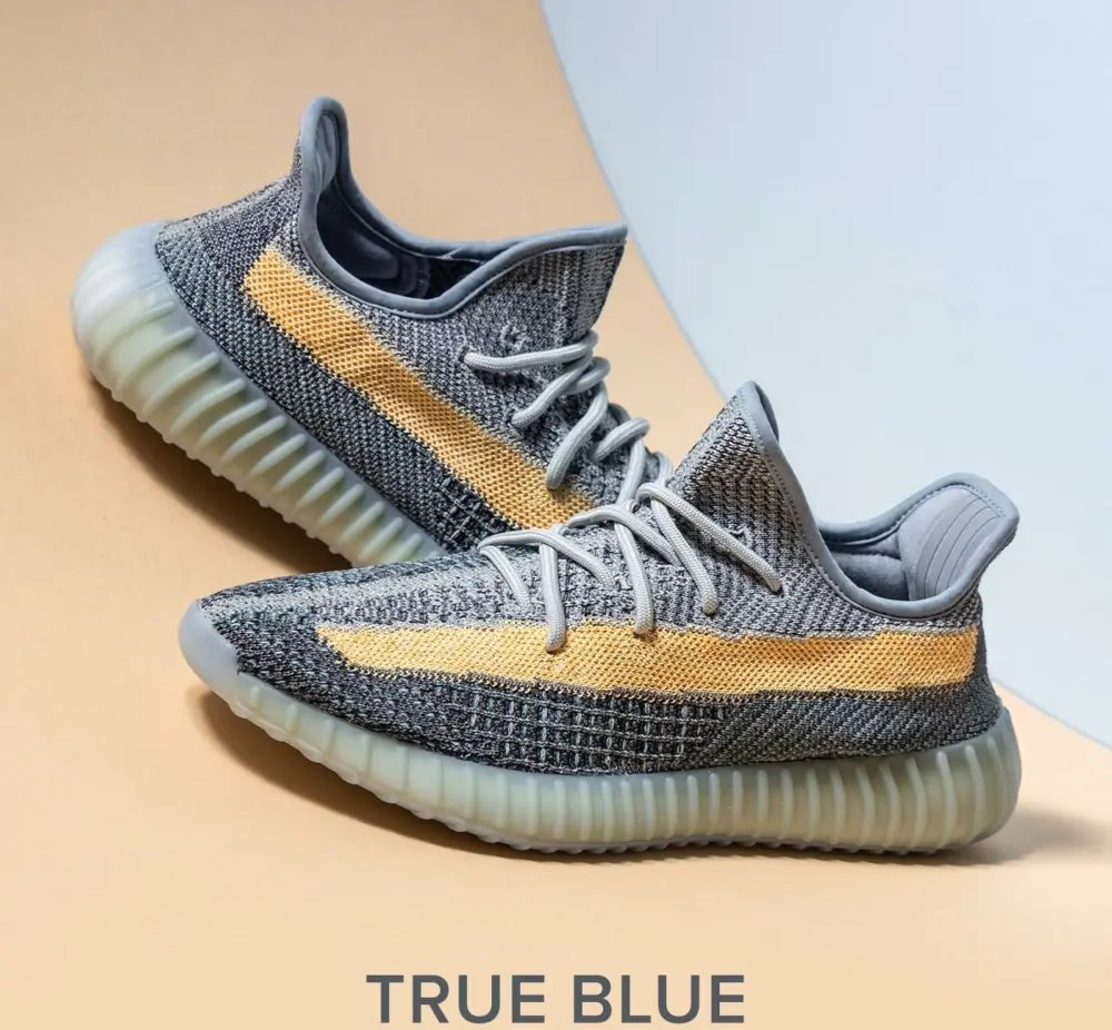 Giày Adidas Yeezy Boost 350 V2 'Ash Blue' GY7657 - Ảnh 4