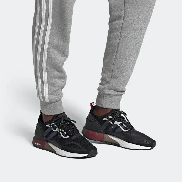 Giày Adidas ZX 2K Boost 'Black Shock Red' FX7475 - Ảnh 4
