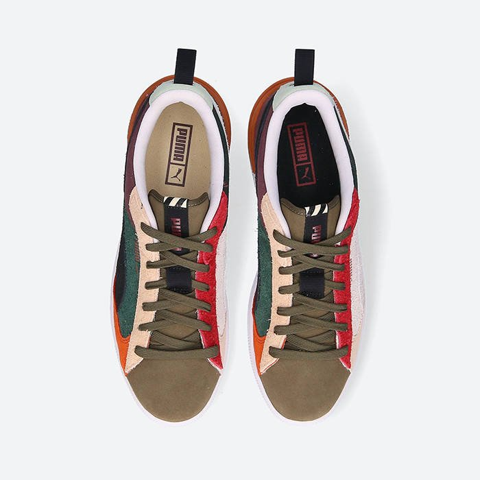 Giày Puma Suede Block Shoes WTFormstripe 'Grape Leaf' 381184-02 - Ảnh 8