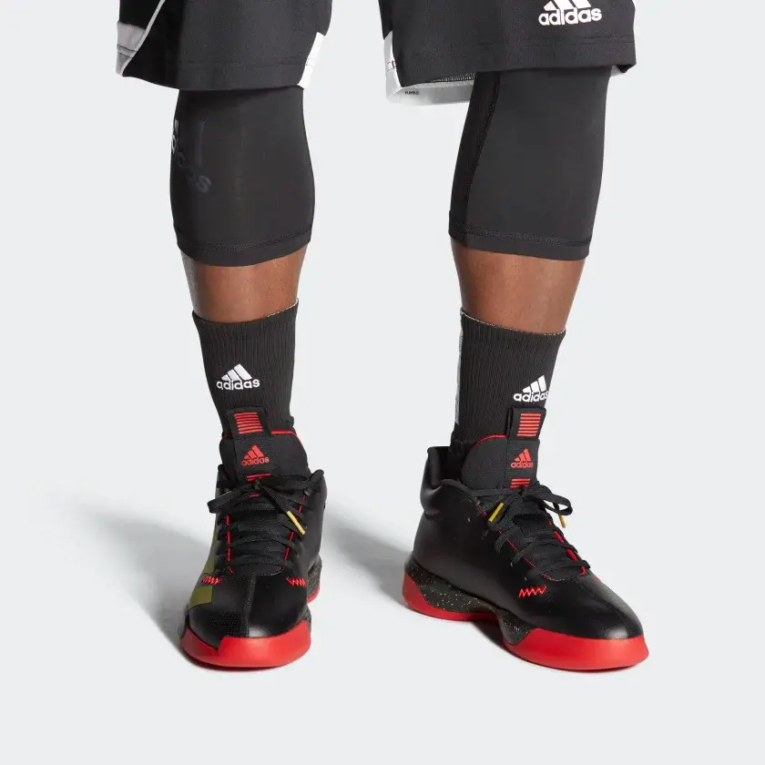 Alternative view of Giày Adidas Pro Next 2019 'Black Red Gold' EG2799