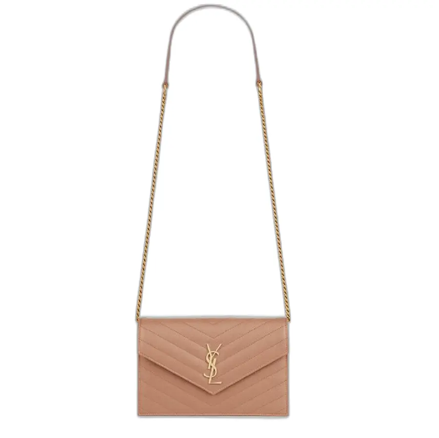 Túi SAINT LAURENT CASSANDRE QUILTED CHAIN WALLET 695108BOW019830