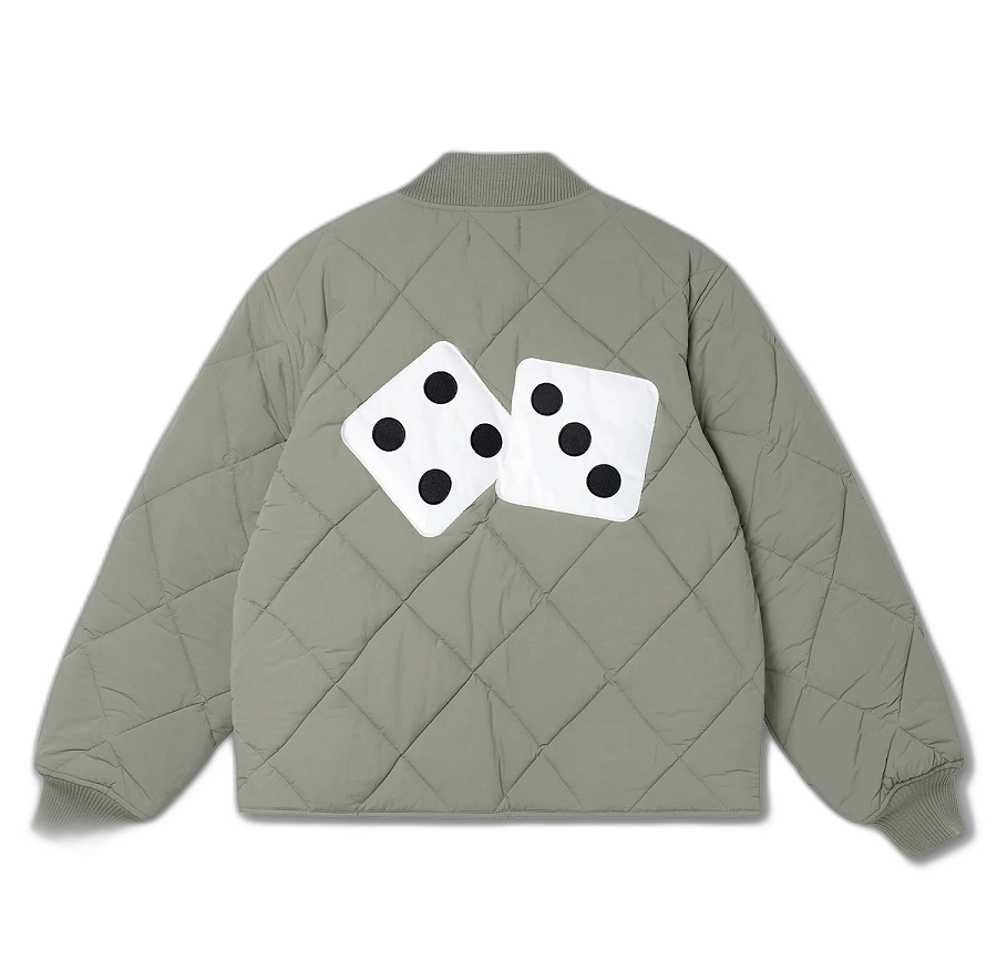 Áo Stussy Dice Quilted Liner Jacket 'Olive' Jordan 1