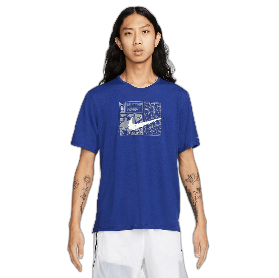 Áo Nike As Df Miler Dye 'Deep Royal' DQ6509-455