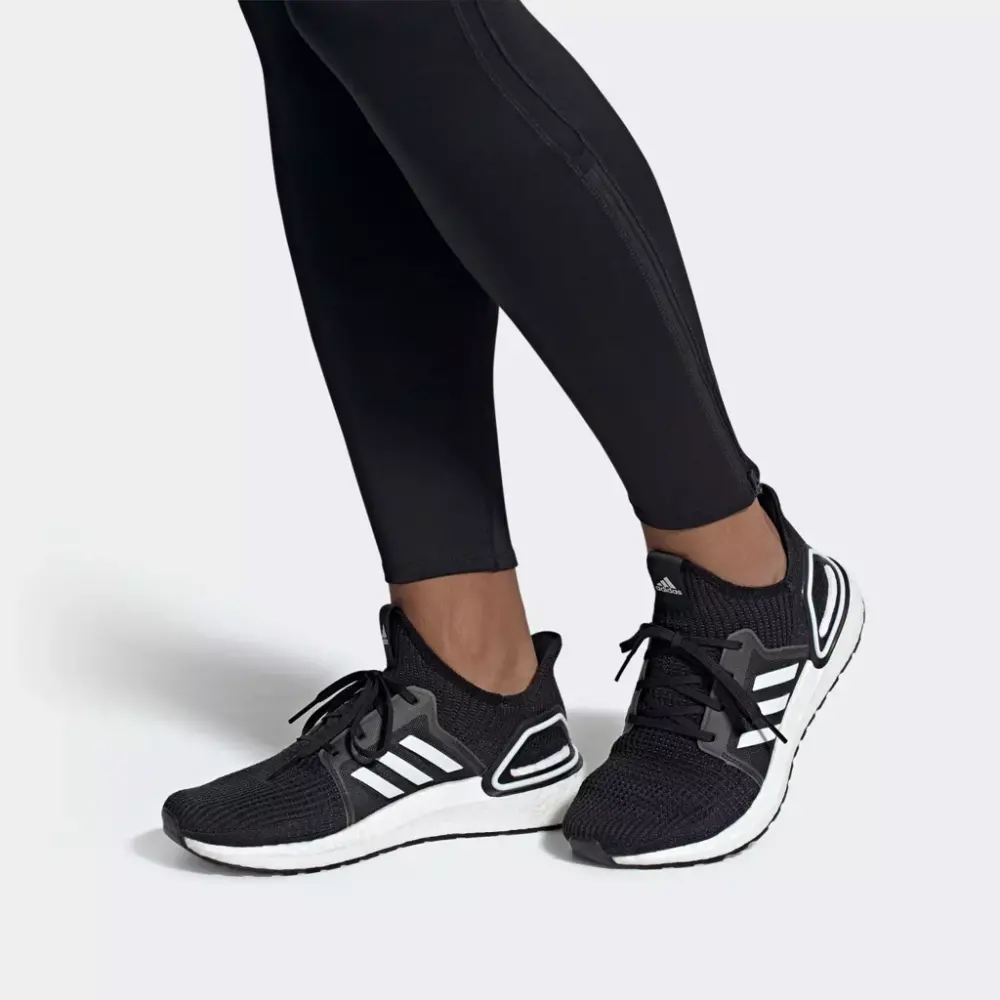 Alternative view of Giày Adidas UltraBoost 19 U 'Black White' EH1014