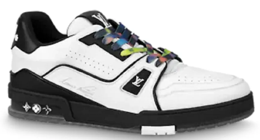 Giày Louis Vuitton Trainers 'Black White' 1A9ADA