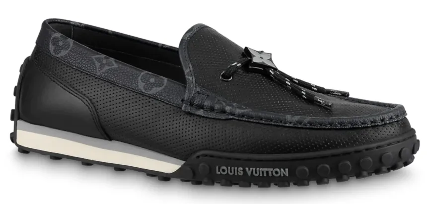 Giày Louis Vuitton Lv Racer Moccasin 'Black' 1A9ZH6