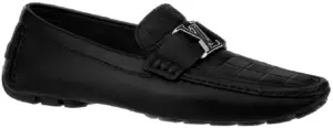 Giày Louis Vuitton Monte Carlo Moccasin 'Black' 1ABFVU