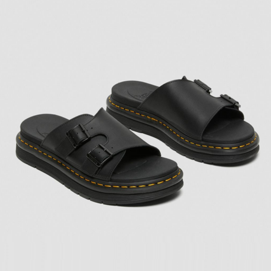 Dép Dr. Martens Dax Men’s Leather Slide ‘Black’ 25764001 - Ảnh 2