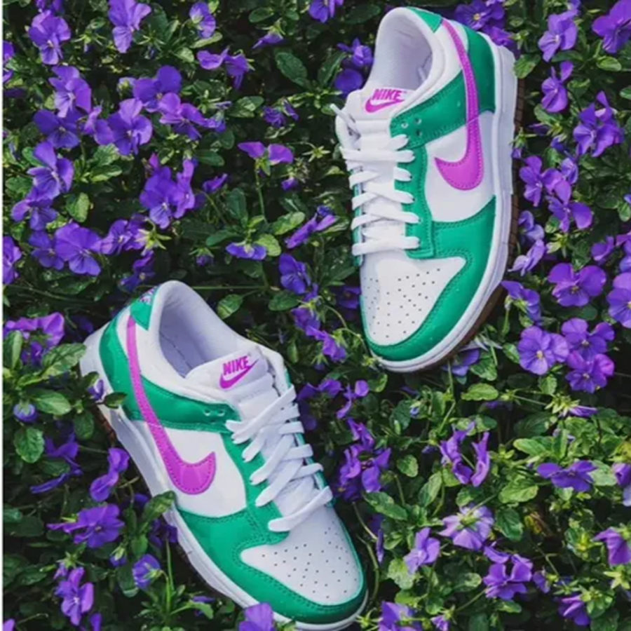 Giày Nike Dunk Low 'White Stadium Green Fuchsia' FD9922-151 - Ảnh 3