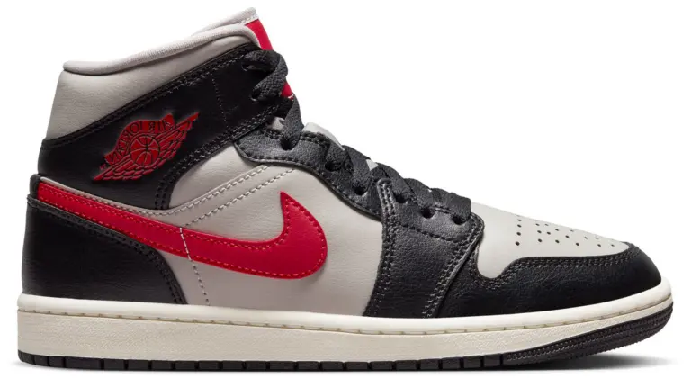 Giày Nike Wmns Air Jordan 1 Mid 'Black College Grey' BQ6472-060
