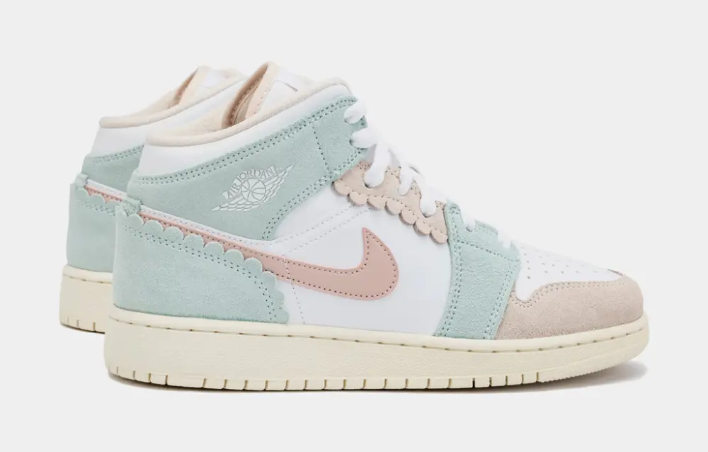 Giày Nike Air Jordan 1 Mid SE 'Pink Oxford Jade Ice' DZ5361-100 - Ảnh 5