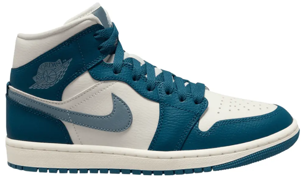 Giày Nike Air Jordan 1 Mid ‘White Blue’ BQ6472-414