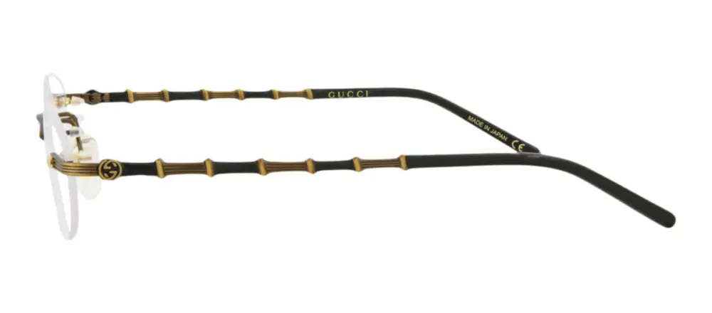 Kính Gucci Eyeglasses Seasonal Icon 'Black' GG0857OJ-001 - Ảnh 3