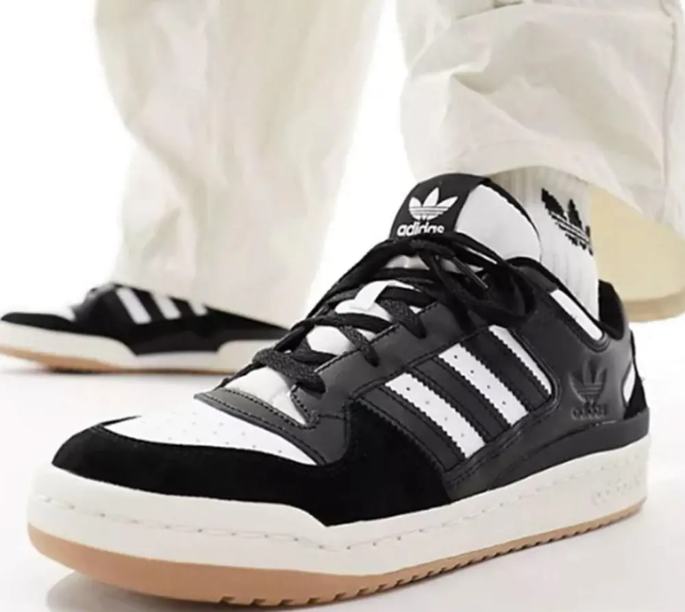 Alternative view of Giày Adidas Forum Low 'Black White' IE7218