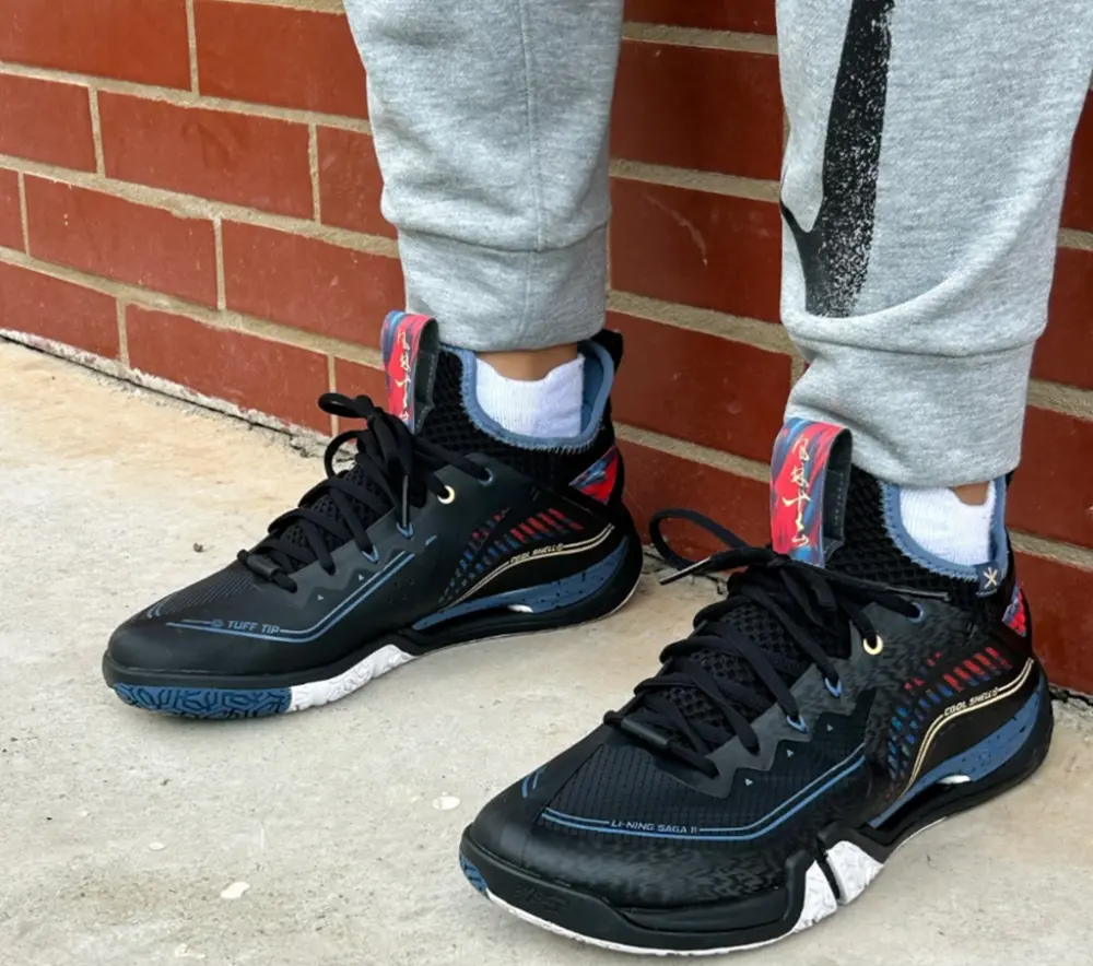 Alternative view of Giày Li-Ning Saga II Pro 'Black' AYAT003-4