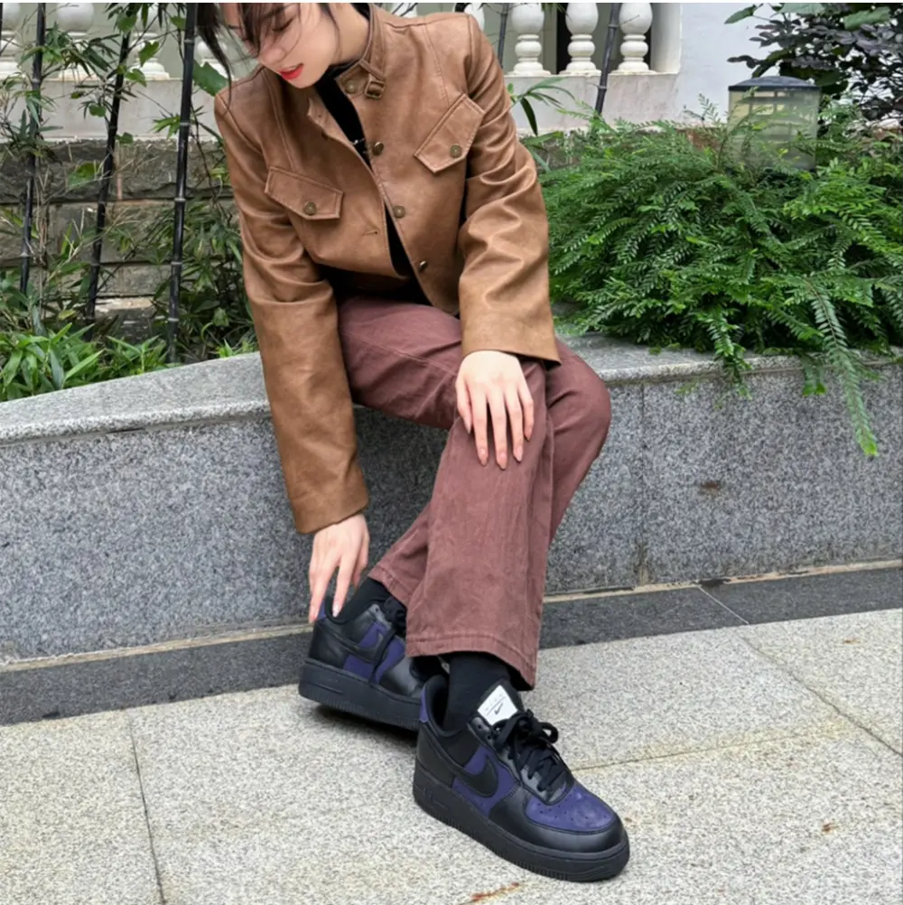 Alternative view of Giày Nike Air Force 1 Low ‘Black Indigo’ DZ2708-500