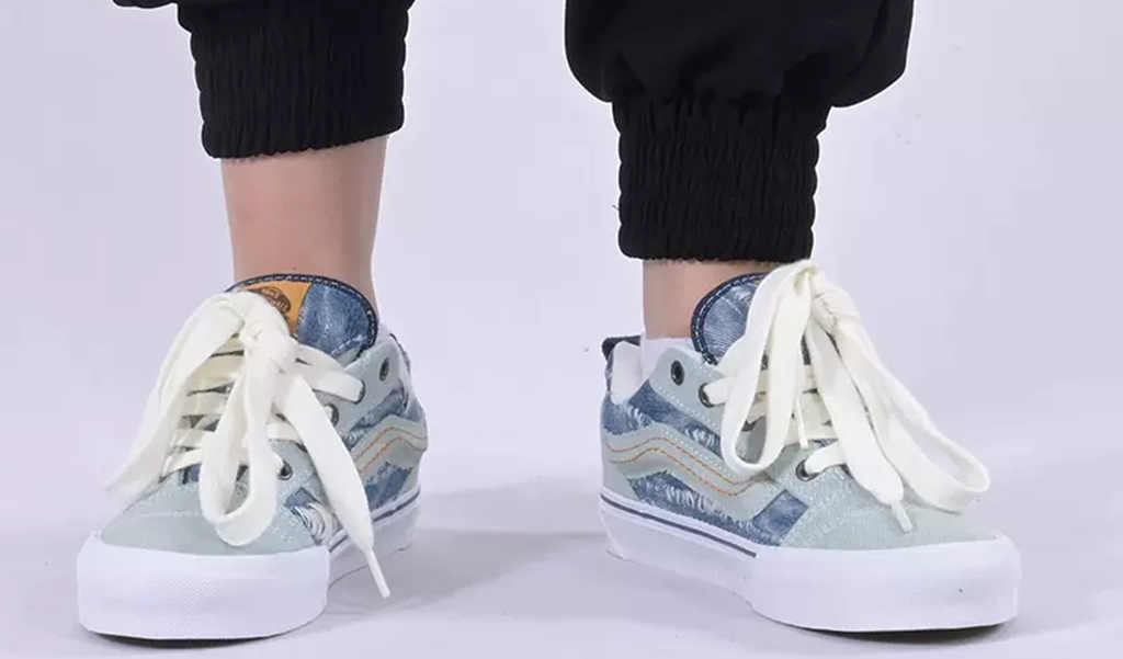 Giày Vans Knu Skool 'White and Blue' VN000E54NWD - Ảnh 4