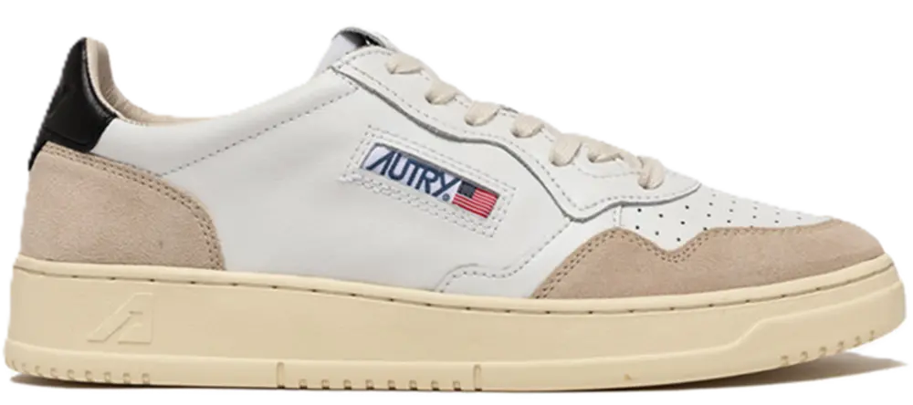 Giày Autry Medalist Low Suede ‘White Blue’ AULM-LS28