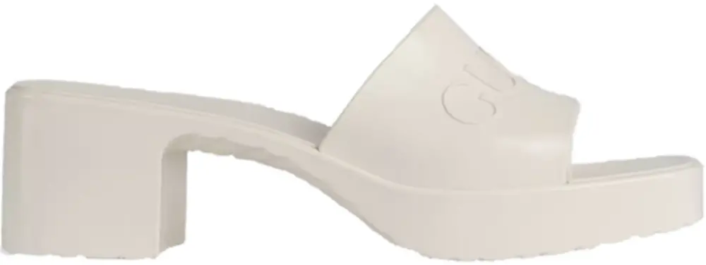Dép Gucci Rubber Slide 'White' 624730-J8700-9022