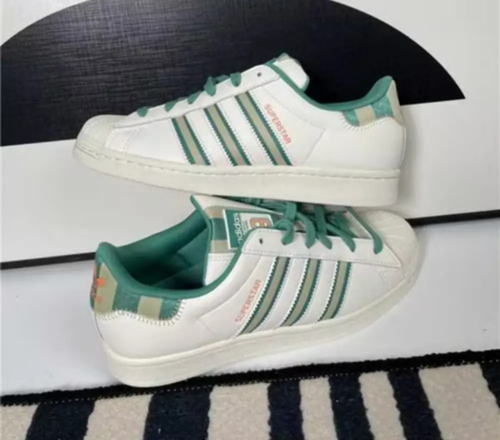 Giày Adidas Super Star 'Green Beige' IE2931 - Ảnh 4