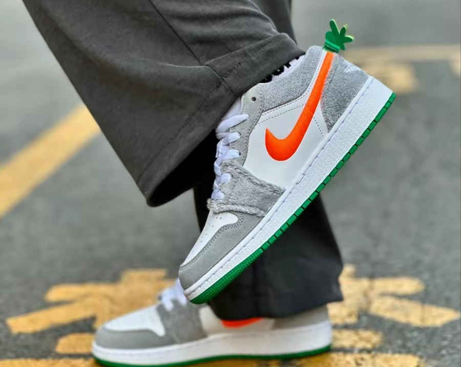 Giày Nike Air Jordan 1 Low GS Rabbit 'Grey' DZ6333-083 - Ảnh 3