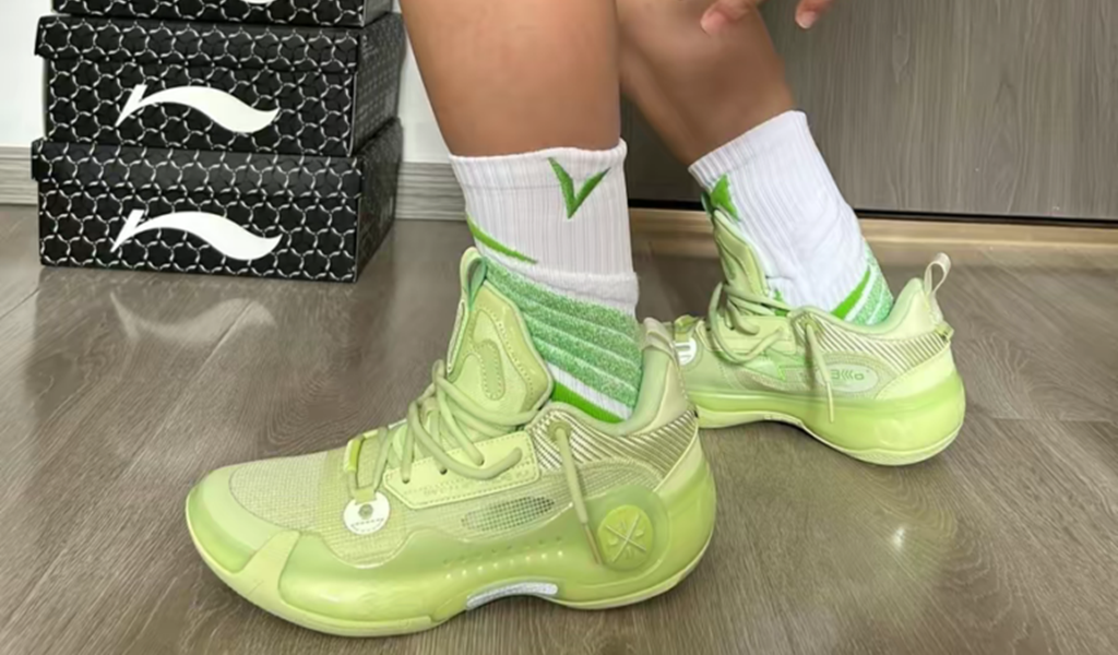 Giày Lining WOW 10 'Green' ABAS083-5 - Ảnh 6