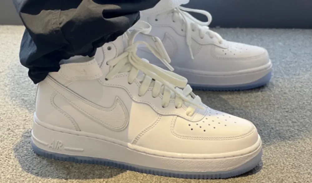 Giày Nike Air Force 1 Mid 'White Snakeskin Ice' FN4274-100 - Ảnh 3