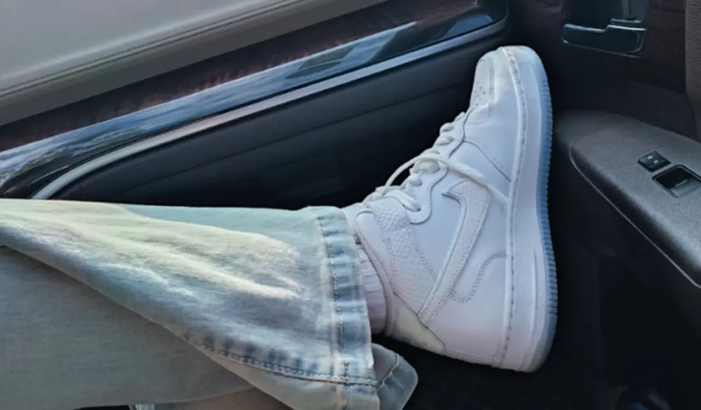 Giày Nike Air Force 1 Mid 'White Snakeskin Ice' FN4274-100 - Ảnh 4
