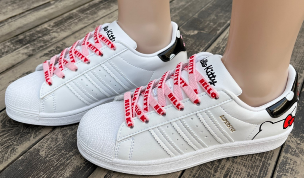 Giày Adidas Hello Kitty X Superstar 'White Bliss Pink' GW7168 - Ảnh 2