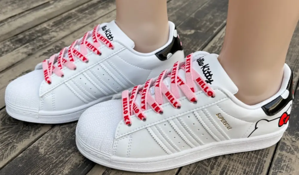 Alternative view of Giày Adidas Hello Kitty X Superstar 'White Bliss Pink' GW7168