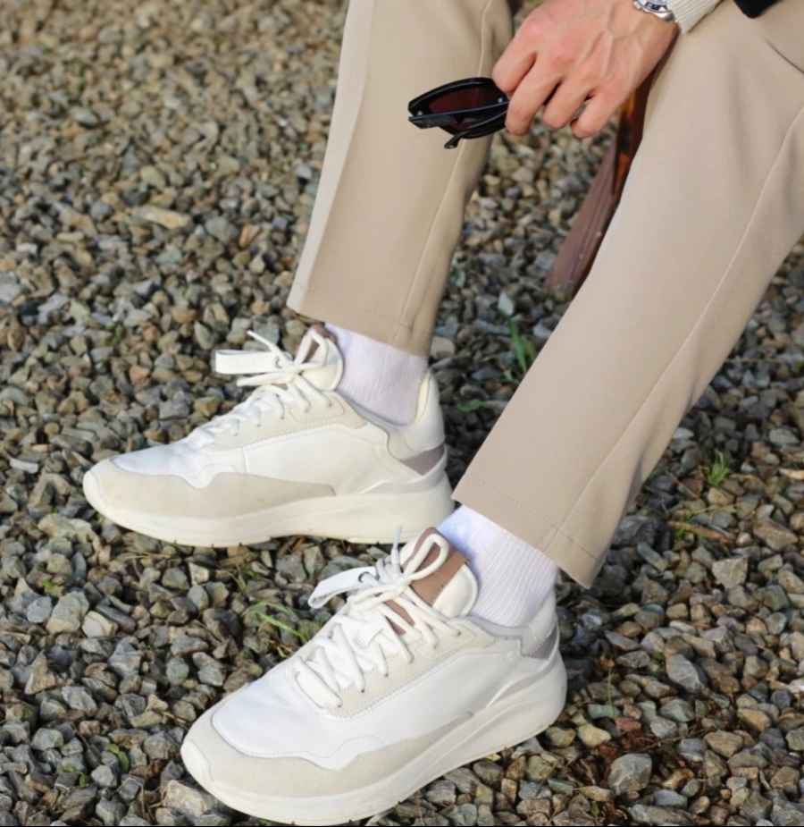 Giày Clarks CoastLite 'White' 261677377 - Ảnh 5