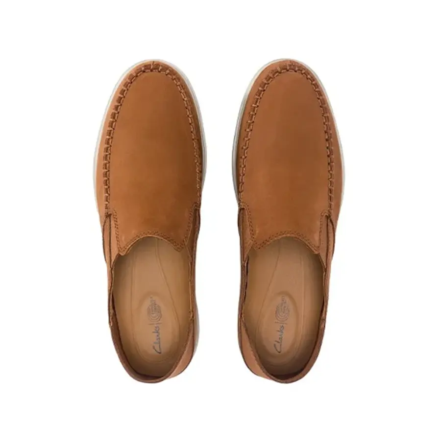 Giày Clarks 'Dark Tan Nubuck' 261649937 - Ảnh 3