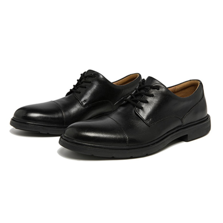 Giày Clarks Półbuty Un Tailor Cap 'Black' 261446767 - Ảnh 2