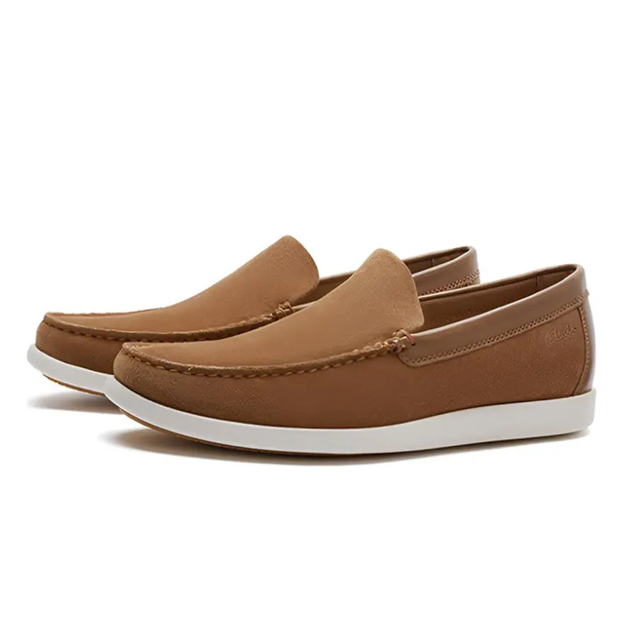 Giày Clarks Mokassins Ferius Creek 'Brown' 261596227 - Ảnh 3