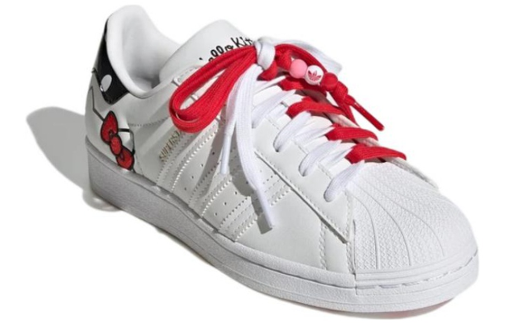 Giày Adidas Hello Kitty X Superstar 'White Bliss Pink' GW7168 - Ảnh 3